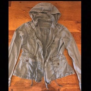 Aeropostale Green Military Style Jacket Size Small